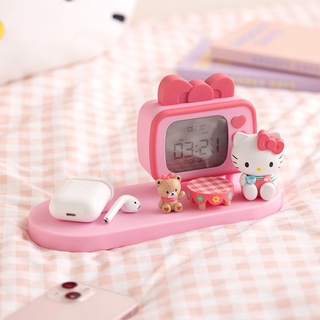 ( พร้อมส่ง ) Sanrio Hello Kitty Wireless Charging Clock แท่นชาร์จไร้สายพร้อมนาฬิกาในตัว