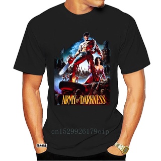 เสื้อยืด พิมพ์ลายภาพยนตร์สยองขวัญ Army Of Darkness Ash Vs The Evil Dead สําหรับผู้ชาย 5275A