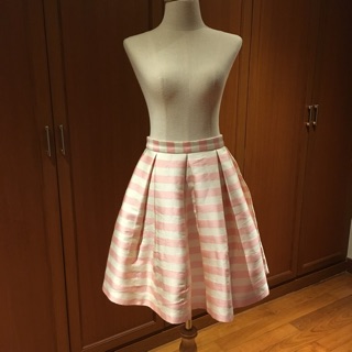 Jaspal skirt new pink-cream size S เอว 26.5 สวยมาก ผ้าดีงามแข็งเป็นทรง