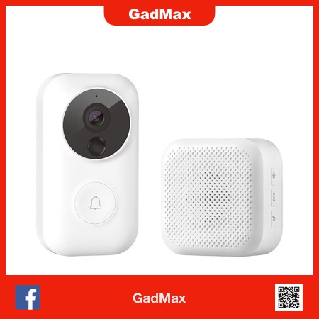 กริ่งบ้านวิดีโอไร้สายสมาร์ทของเสียวหมี่ พร้อมกับตัวสัญญาณเสียง Xiaomi Smart Wireless Video Doorbell with Tamper Alarm