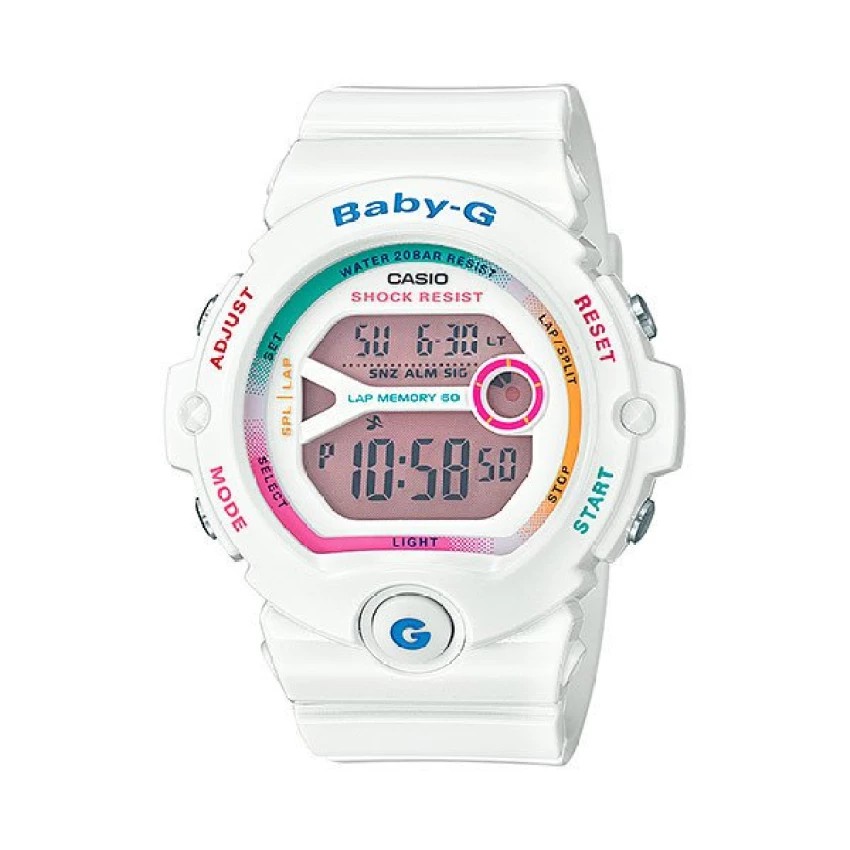 Casio Baby-G นาฬิกาข้อมือ สีขาว สายเรซิ่น รุ่น BG-6903-7C