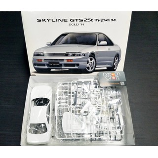 AOSHIMA 1/24 NISSAN ECR33 SKYLINE GTS25t typeM 94 (โมเดลรถยนต์ Model DreamCraft)