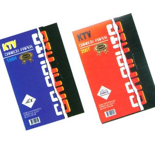 กระดาษคาร์บอน  KTV Graphic 21x33ซม. น้ำเงิน,ดำ (12แผ่น)