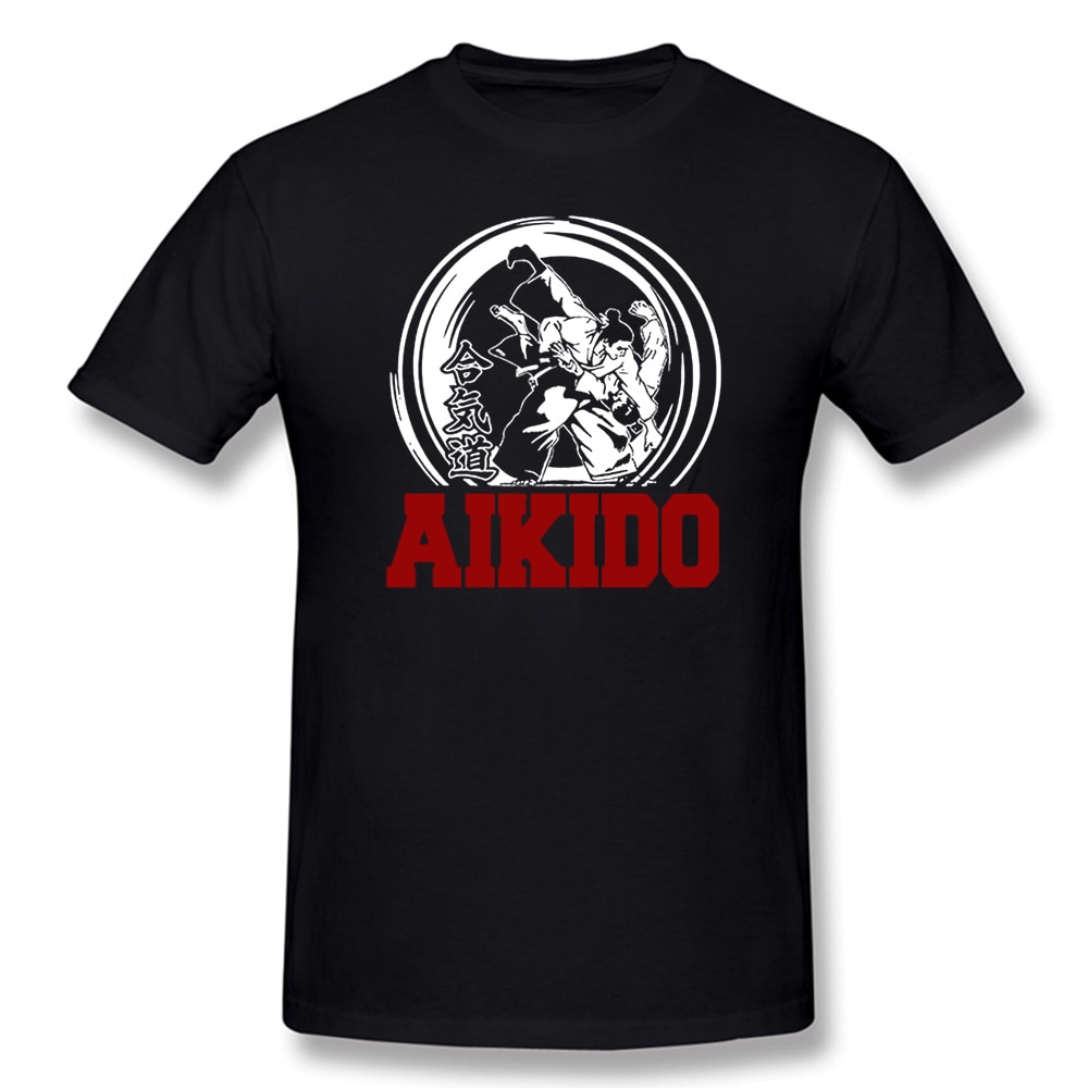 ตลก Aikido ศิลปะการต่อสู้ญี่ปุ่น T เสื้อกราฟิกผ้าฝ้าย Streetwear แขนสั้น O-คอ Harajuku Hip Hop เสื้อ