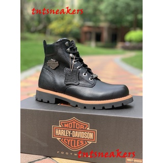 ของแท้ HARLEY-DAVIDSON FOOTWEAR รองเท้าบูทลําลอง หนังแท้ สําหรับผู้ชาย เหมาะกับการขี่รถมอเตอร์ไซค์ PH921 703 205 8