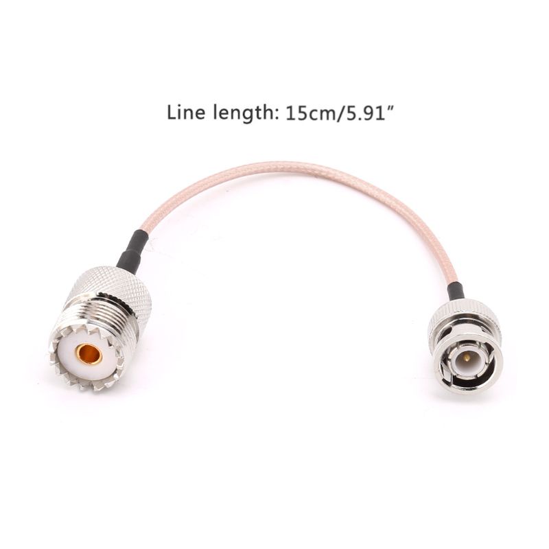 XU UHF SO239 หญิง BNC ชาย RG316 สาย Pigtail 15 ซม.วิทยุเสาอากาศ Coaxial Cabl