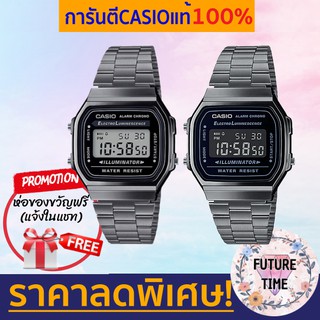 [รุ่นใหม่] Casioแท้100% นาฬิกาข้อมือ unisex ใส่ได้ทั้งชายและหญิง รุ่นใหม่ A168WGG