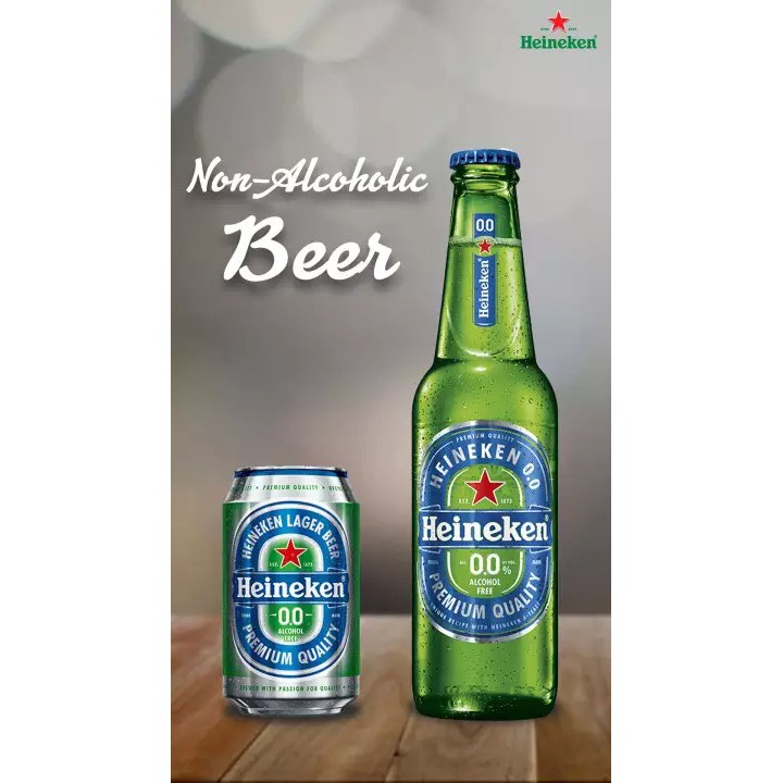 แพ็ค 6) ไฮเนเก้น 0.0 เบียร์ไม่มีแอลกอฮฮล์ แบบกระป๋อง & ขวด 330 มล.  เครื่องดื่มมอลต์ไม่มีแอลกอฮอล์ อีกหนึ่งทางเลือกของคน | Shopee Thailand