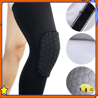 【lilili】สนับเข่า ลายรังผึ้ง ระบายอากาศ สําหรับเล่นกีฬา ฟุตบอ…