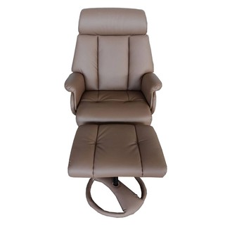 เก้าอี้พักผ่อน RECLINER MASS ROGER สีน้ำตาล เฟอร์นิเจอร์ห้องนั่งเล่น เฟอร์นิเจอร์และของแต่งบ้าน RECLINER MASS ROGER BROW