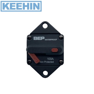 BEP เบรกเกอร์กันดูด แบบฝัง 100A BEP Panel Mount Thermal Circuit Breaker 100A