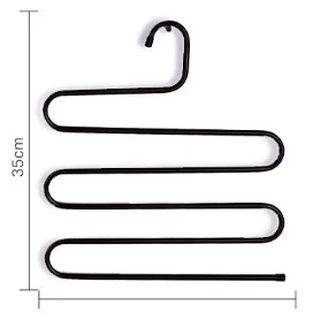 Naju ไม้แขวนกางเกง สแตนเลส ที่แขวนกางเกง 5 ตัว pants rack สำหรับกางเกง ผ้าพันคอ เนคไทล์ ประหยัดพื้นที่ ภายในตู้เสื้อผ้า