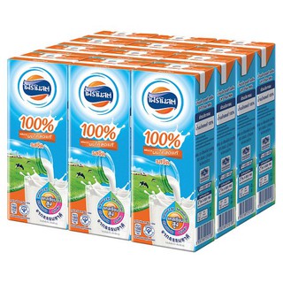 🔥แนะนำ!! โฟร์โมสต์ ผลิตภัณฑ์นมยูเอชที รสจืด 225มล. x 12 กล่อง Foremost Plain UHT Milk Product 225ml x 12pcs