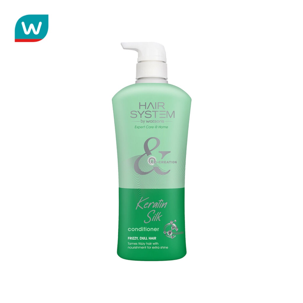 Hair System by Watsons แฮร์ ซิสเตม บาย วัตสัน เคราติน ซิลค์ คอนดิชันเนอร์ 500มล.