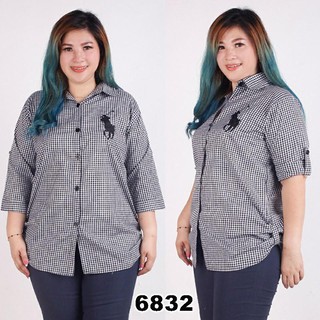 F&amp;f+[ส่งฟรี] Polonia Jumbo XXXL เสื้อเชิ้ต ขนาดใหญ่ สําหรับผู้หญิง