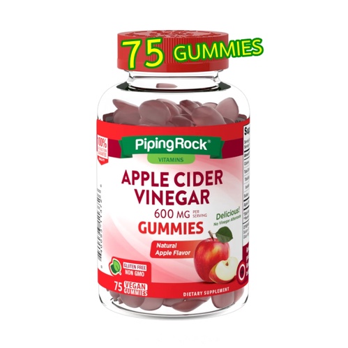 Apple Cider Vinegar 600 mg, 75 Gummies, 50 Gummies, Nature truth ,กัมมี่ แอปเปิ้ลไซเดอร์
