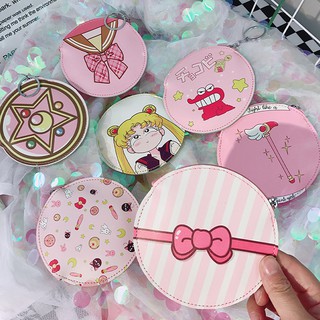 พร้อมส่ง กระเป๋าใส่เศษเหรียญ ลายการ์ตูน Sailor moon Cardcaptor Sakura