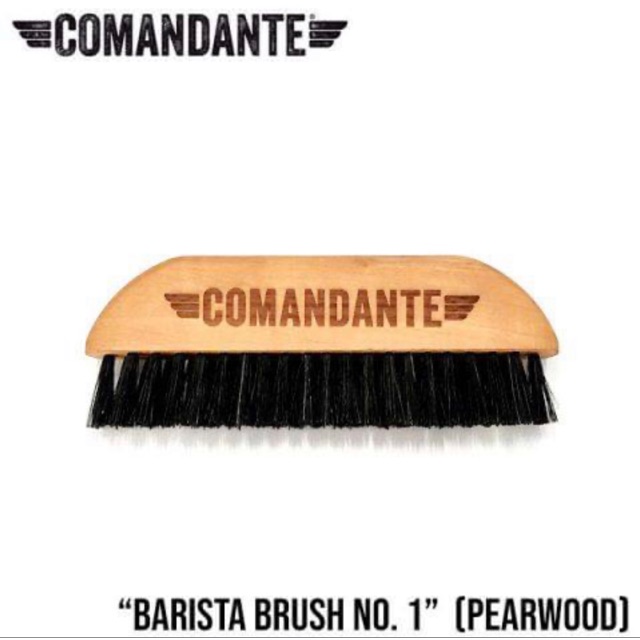 แปรง ปัด ทำความสะอาด เครื่องบดมือหมุน Comandante "Barista Brush No. 1" (Pearwood)