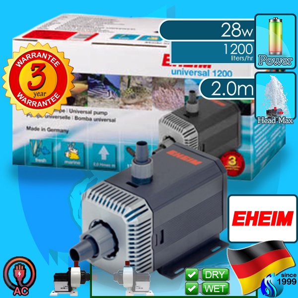 Eheim Universal pump 300 / 600 / 1200 / 2400 / 3400 water pump ปั๊มน้ำ ปั๊มประหยัด 1046 1048 1250 1260 1262 ปั๊มน้ำพุ