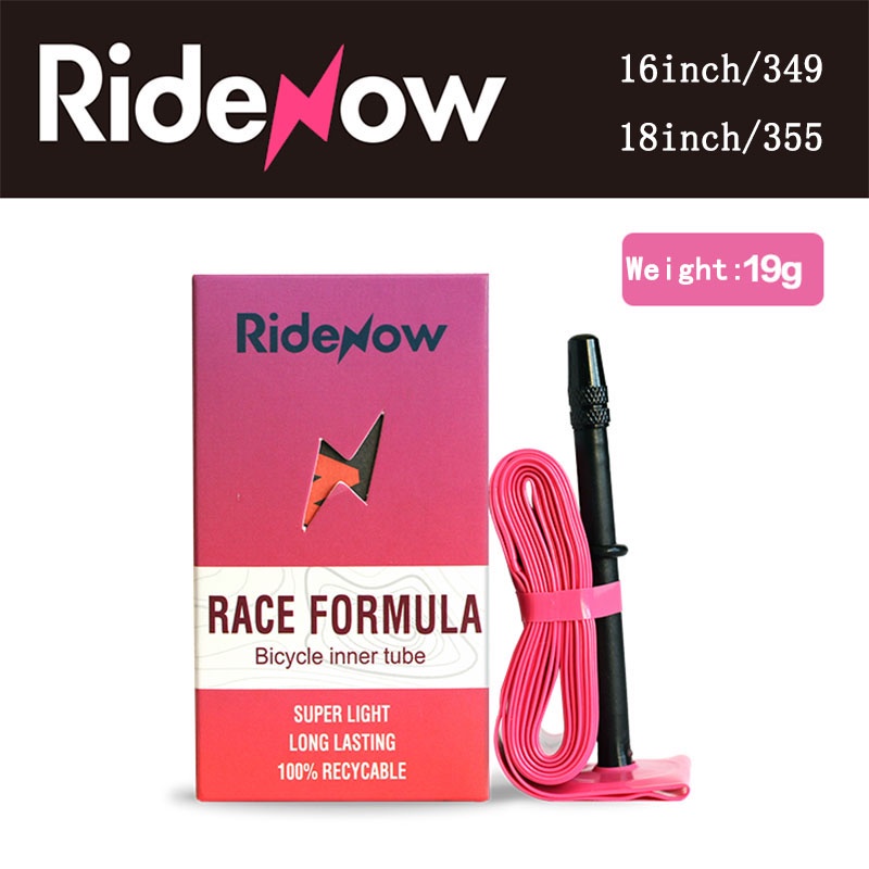 RideNow UltraLight ยางในจักรยานสําหรับจักรยาน Brompton 16 นิ้ว 349 18 นิ้ว 355 Superlight 19g