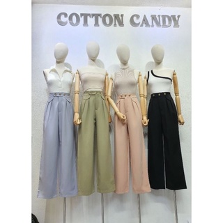 New Vintage x korea pants กางเกงผ้าขายาว งานป้าย CottonCandy New!