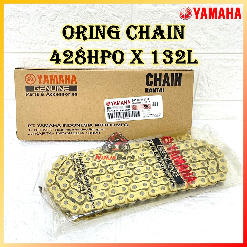 YAMAHA CHAIN 428H ORING GOLD 428 O แหวนโซ่ RANTAI ORING 428 RANTAI YAMAHA O แหวน RANTAI