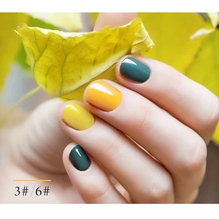 สีเจล สีทาเล็บ โทนเหลือง สีAS รหัส SM 01-06