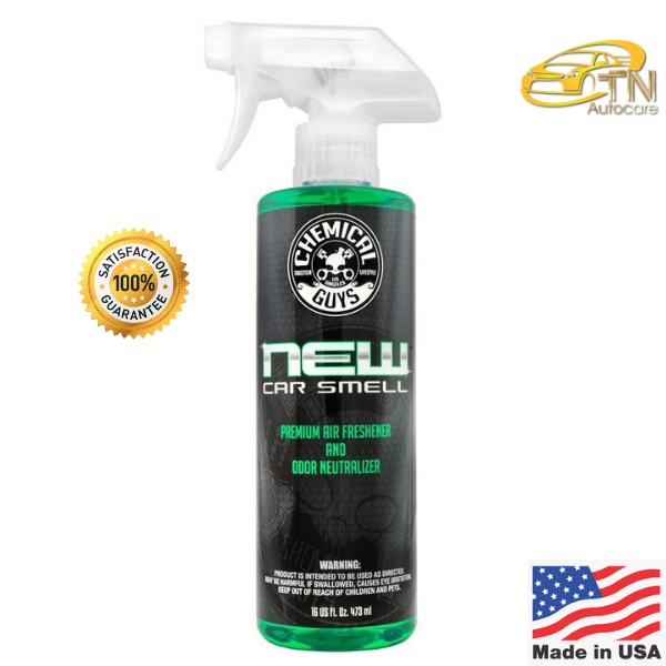 Chemical Guys New Car Smell Premium Air Freshener & Odor Eliminator (16 oz) ขวดแท้