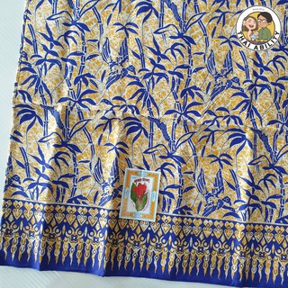 ผ้าถุง | ลายไผ่ สีเหลืองน้ำเงิน |🧵เย็บแล้ว🧵 พุทธรักษา รอบวง …