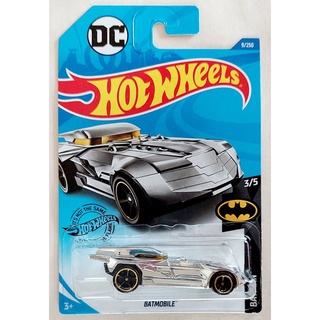 33HW โมเดลรถ Hot wheels ฮอตวิล 🚩 BATMobile ALL SILVER แพ็คสวย การ์ดสวย ความยาวรถ 7.5x ก 3.0 x ส 2.5 ซม ใหม่ พร้อมจัดส่ง