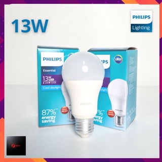 หลอดไฟ Philips LED bulb 13W Essential แสงขาว