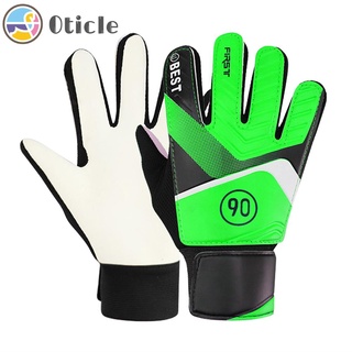 Oticl ถุงมือผู้รักษาประตูฟุตบอล ยาง ป้องกันมือ สําหรับเด็ก 1 คู่