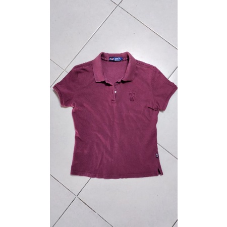 เสื้อโปโล Arrow สีแดงเลือดหมู นุ่มใส่สบาย