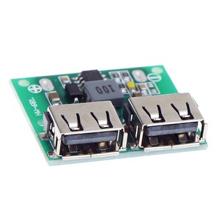 บอร์ดแปลงไฟลง DC-DC input 6-23V, output 5V 3A Dual USB Step-down Power Supply Module DIY buck