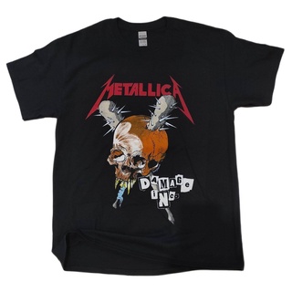 เสื้อยืดพิมพ์ลายแฟชั่นoz5W    ด้านหน้า  เสื้อวง Metallica Damage inc. ลิขสิทธิ์ปี 2018   จาก     ลุค