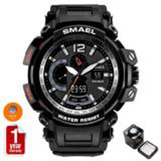 SMAEL นาฬิกาข้อมือผู้ชาย Sport Digital LED รุ่น SM1702 (Black/White)