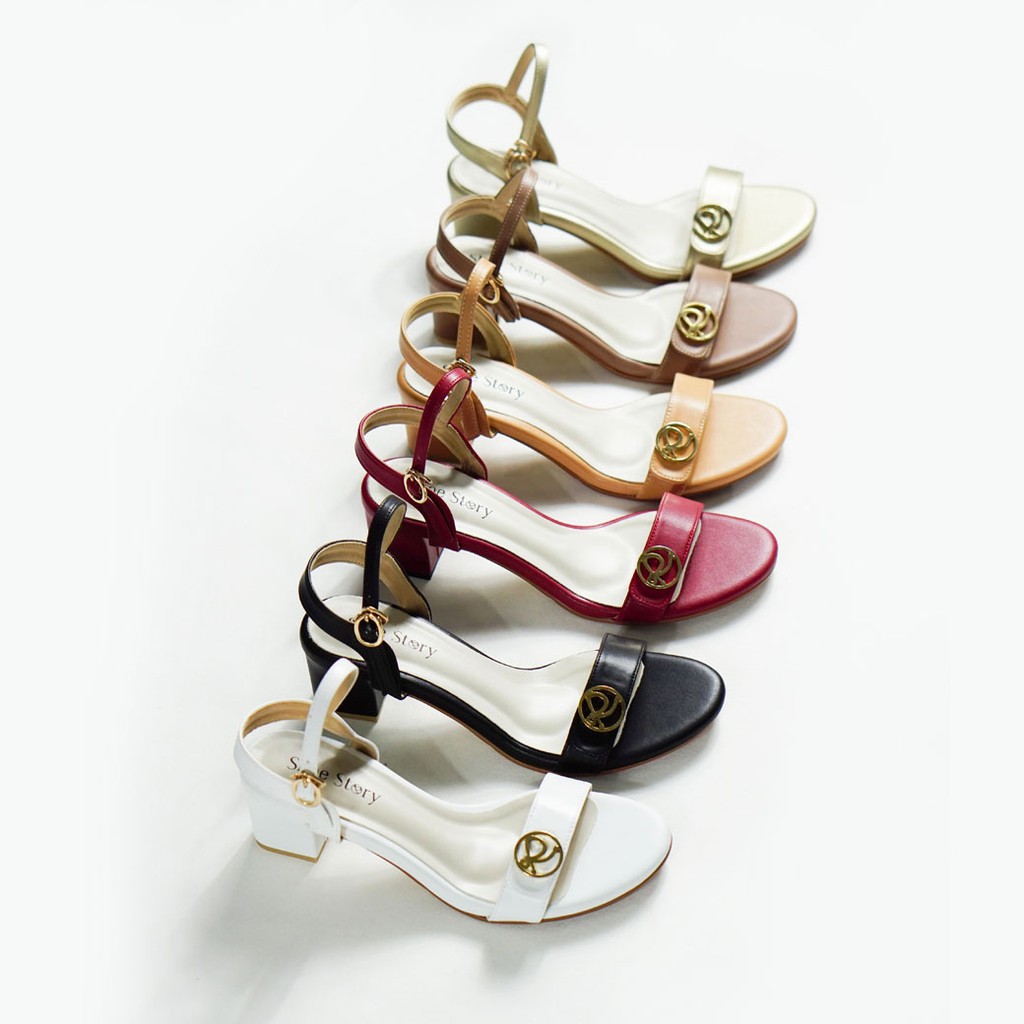 Shoe Story รองเท้าส้นสูงรัดข้อ :รุ่น Manhattan Date