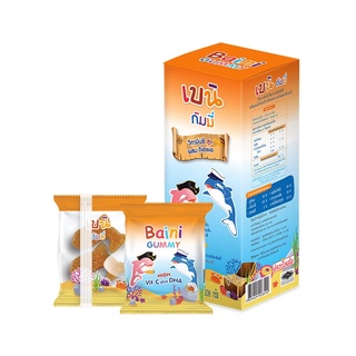 Baini GUMMY High Vit C Plus DHA เบนิ กัมมี่ เยลลี่ วิตามินซี ผสม ดีเอชเอ กลิ่นส้ม+มิกซ์เบอร์รี่