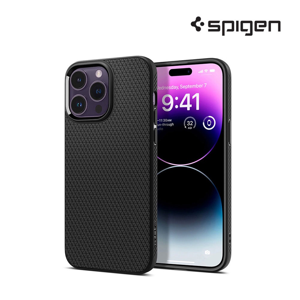 Spigen เคสมือถือสำหรับ ไอโฟน 14 / 14 Plus / 14 Pro / 14 Pro Max รุ่น Liquid Air : Black ราคา ถูกที่สุด ดีลบีเคเค แกลเลอรีภาพที่ 4