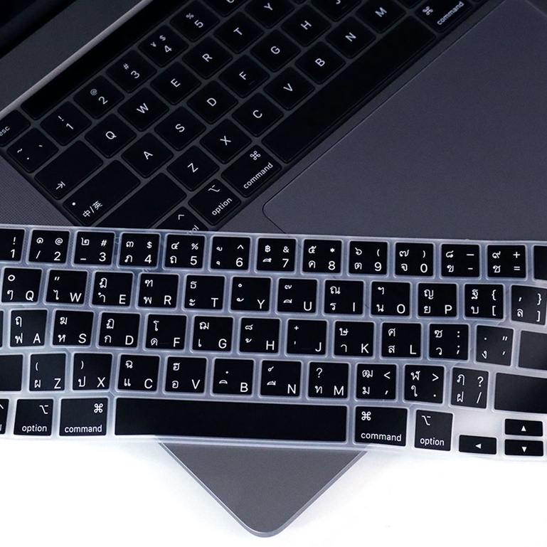 เคสแป้นพิมพ์ภาษาไทย สําหรับ compatible for MacBook M4 2024 2023 M3 Pro 14 16 A2918 A2991 A2992 Air 13 15 M2 2023 Pro 14 M2 2023 M1 A2442 Air 13 A2681 2022 M2 M1 Pro 13 A2338 A2251 A2289 A2179 A2337 A2159 Pro 16 A2485
