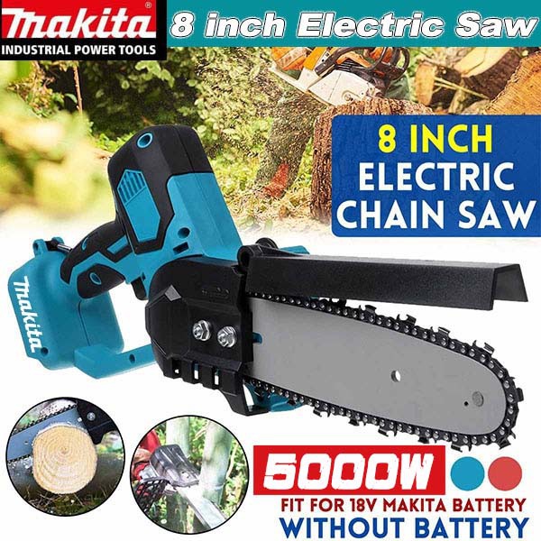 Top Quality 8 inch 5000W Electric Chain Saw Wood Cutters Bracket Motor Chain Saw Power Tool For Makita 18VBattery APYX