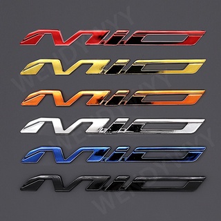 สติกเกอร์โลโก้ mio ชุบไฟฟ้า อุปกรณ์เสริม สําหรับรถจักรยานยนต์ YAMAHA mio 151 125 Moto Emblem Badge mio i 125 2 ชิ้น