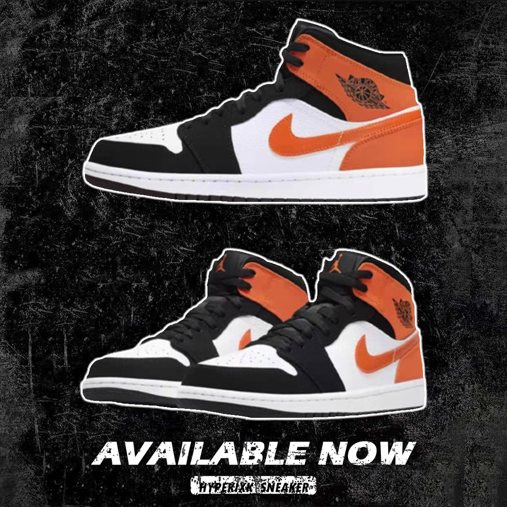 Nike Air Jordan 1 Mid Shattered Backboard (คุณภาพดั้งเดิม 100%) AJ AJ1 c รองเท้าผ้าใบสําหรับบุรุษและ