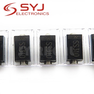 วงจรเรียงกระแสไดโอด SS310 SR3100 SMD SR310 3A 100V DO-214AC SMA 100 ชิ้น พร้อมส่ง