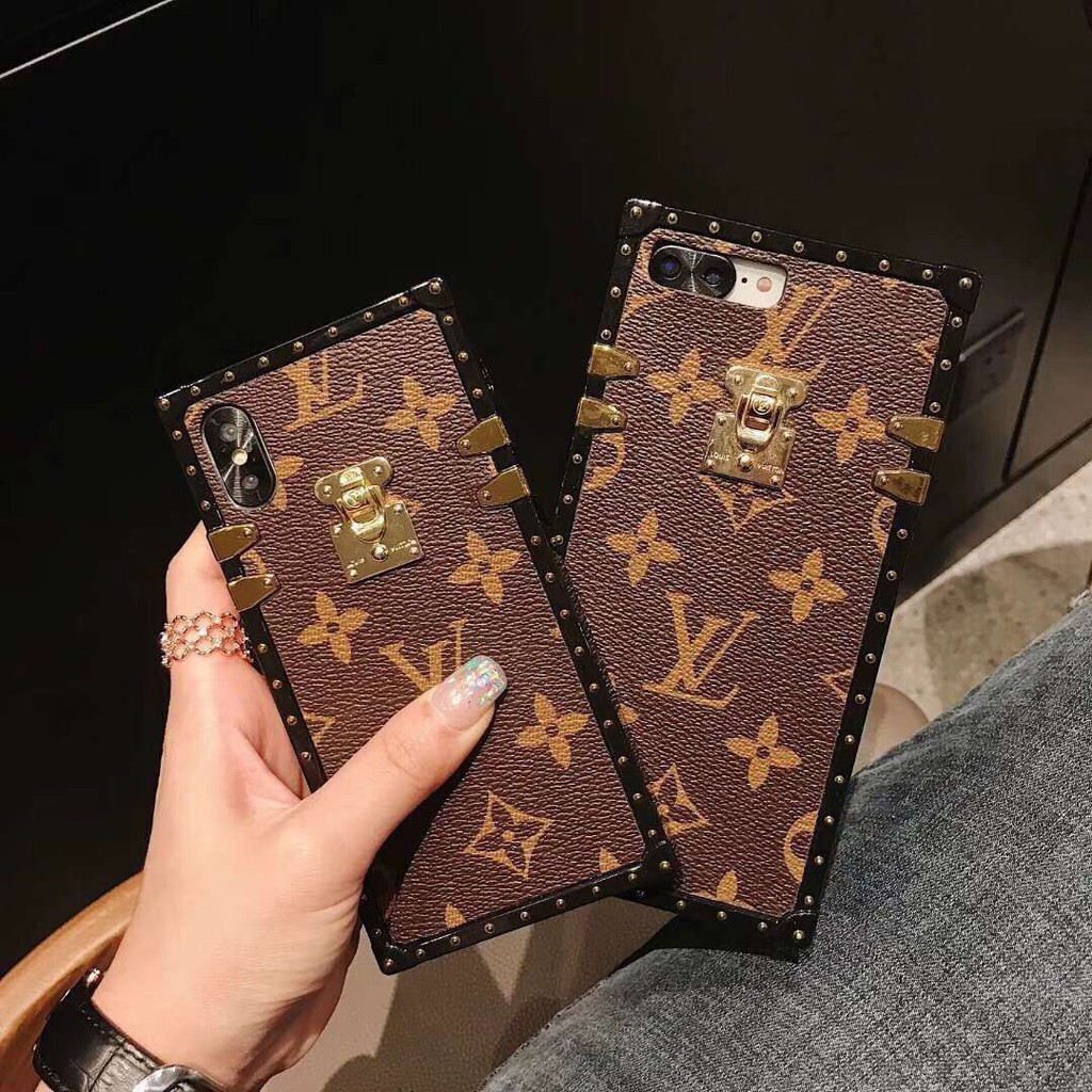 For iPhone X XS Max XR 6 6S 7 8 Plus 14 15 16 13 12 Mini 11 Pro Max Fashion Brand Square Phone Case