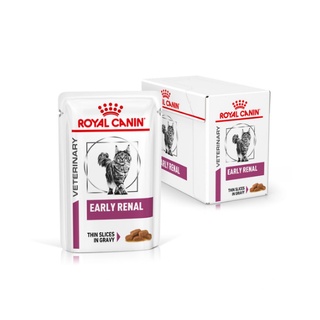 (12 ซอง)Royal canin Early Renal 85g  อาหารเปียกแมว โรคไตระยะเริ่มต้น