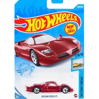 [พร้อมส่ง] รถเหล็ก HOTWHEELS ของแท้ Nissan R390 GT1 (Red) HW2021_#138B