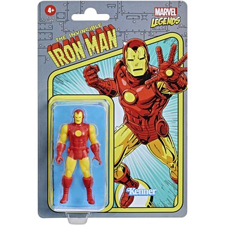 Hasbro Marvel Legends Series Iron Man 3.75-Inch Retro 375 Collection Action Figure