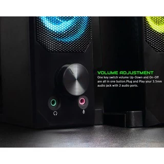 EGA TYPE S3 ลำโพงเกมมิ่ง Gaming Speaker USB 7 ไฟ LED ใช้งานง่าย [รับประกัน 2 ปี]