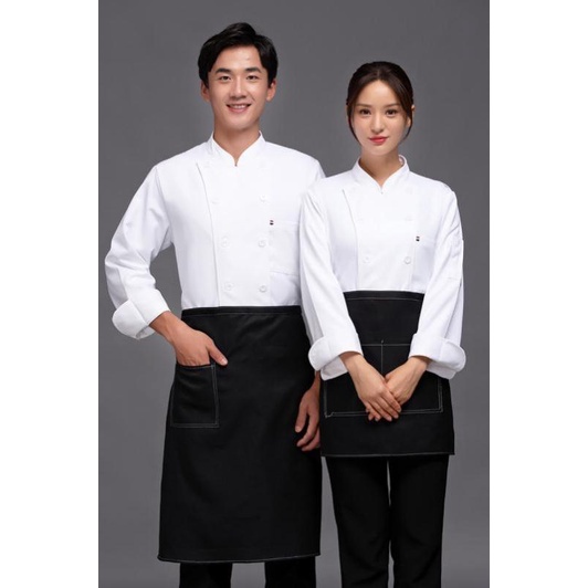 Chef Workwear Mens Long-Sleeved Autumn Winter Clothes Hotel Catering ...